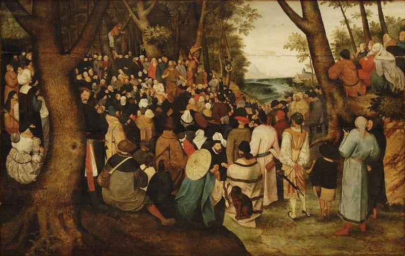 Pieter Brueghel the Younger The Preaching of St. John the Baptist